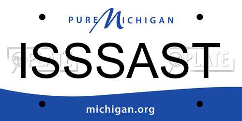 ISSSAST Michigan License Plate