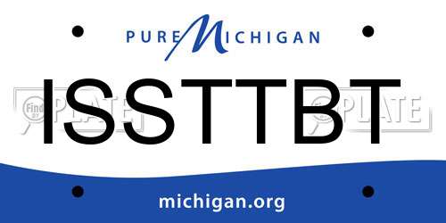 ISSTTBT Michigan License Plate