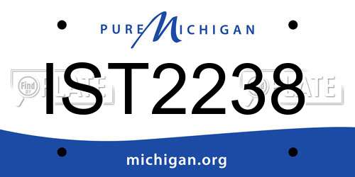IST2238 Michigan License Plate
