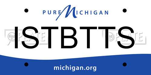 ISTBTTS Michigan License Plate