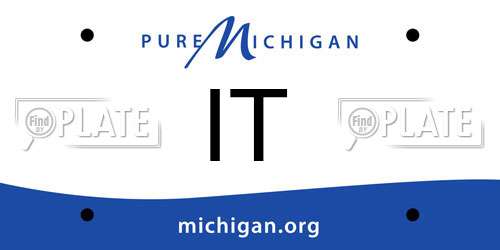 IT Michigan License Plate
