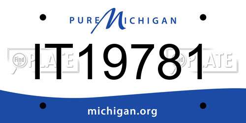 IT19781 Michigan License Plate