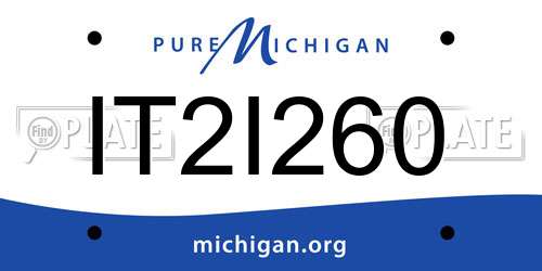 IT2I260 Michigan License Plate