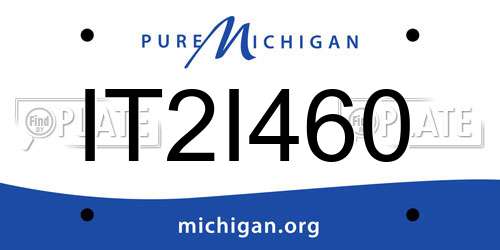 IT2I460 Michigan License Plate