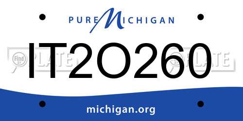 IT2O260 Michigan License Plate