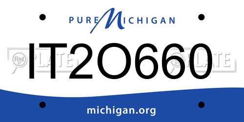 IT2O660 Michigan License Plate