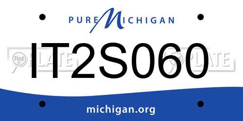 IT2S060 Michigan License Plate
