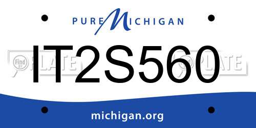 IT2S560 Michigan License Plate