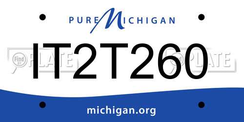 IT2T260 Michigan License Plate