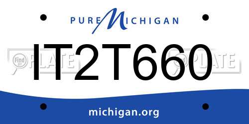IT2T660 Michigan License Plate