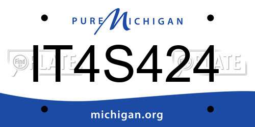 IT4S424 Michigan License Plate