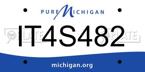 IT4S482 Michigan License Plate
