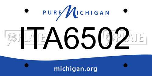 ITA6502 Michigan License Plate