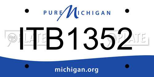 ITB1352 Michigan License Plate