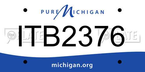 ITB2376 Michigan License Plate