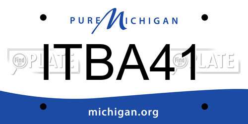 ITBA41 Michigan License Plate