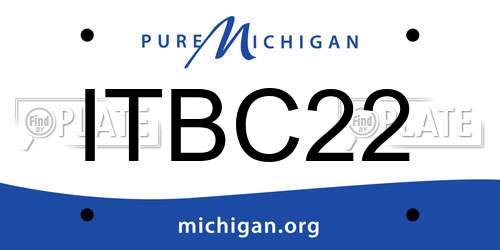 ITBC22 Michigan License Plate