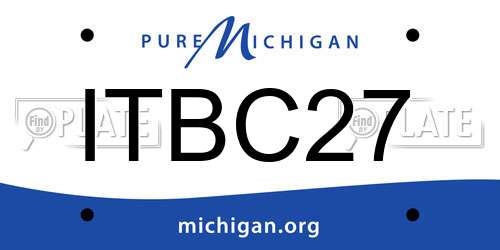 ITBC27 Michigan License Plate
