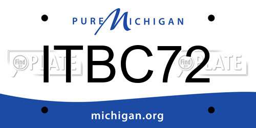 ITBC72 Michigan License Plate