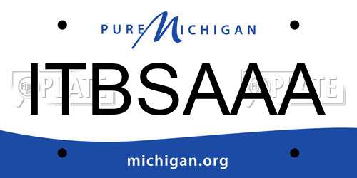 ITBSAAA Michigan License Plate