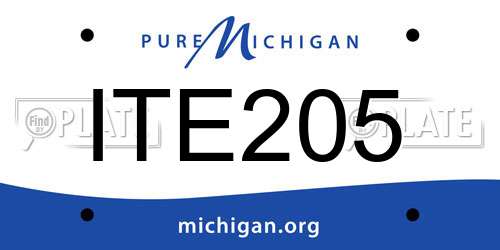 ITE205 Michigan License Plate