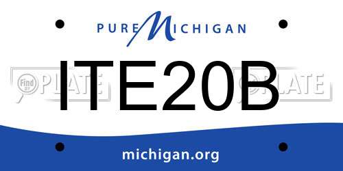 ITE20B Michigan License Plate