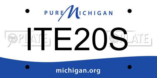 ITE20S Michigan License Plate