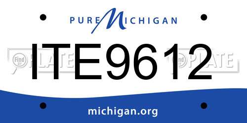 ITE9612 Michigan License Plate