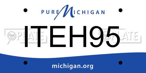 ITEH95 Michigan License Plate