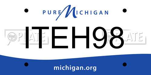 ITEH98 Michigan License Plate