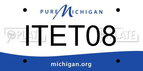 ITET08 Michigan License Plate