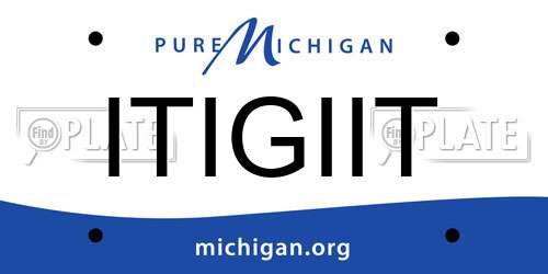 ITIGIIT Michigan License Plate