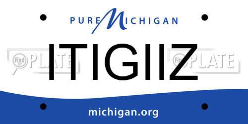 ITIGIIZ Michigan License Plate
