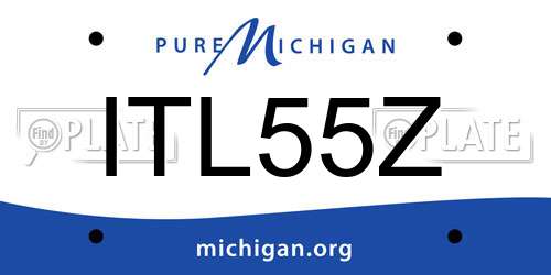 ITL55Z Michigan License Plate