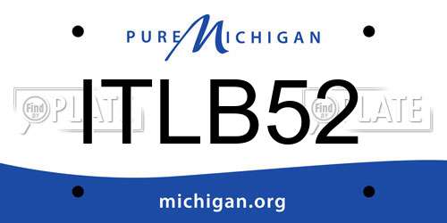 ITLB52 Michigan License Plate