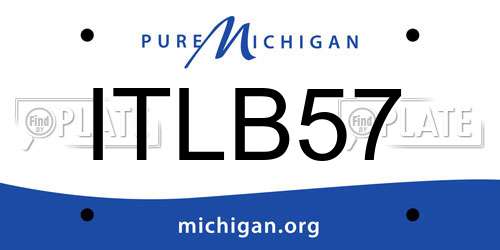 ITLB57 Michigan License Plate