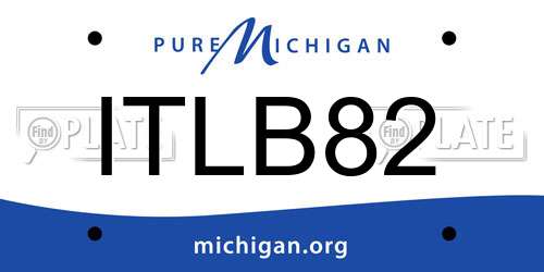 ITLB82 Michigan License Plate