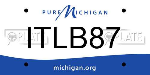 ITLB87 Michigan License Plate