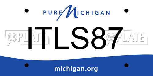 ITLS87 Michigan License Plate