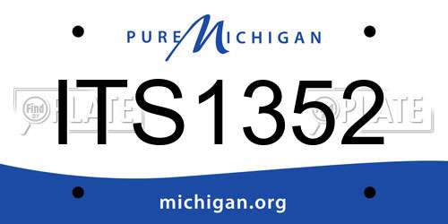 ITS1352 Michigan License Plate