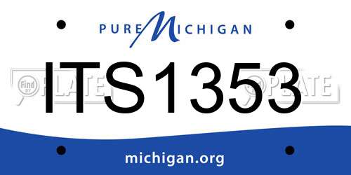 ITS1353 Michigan License Plate