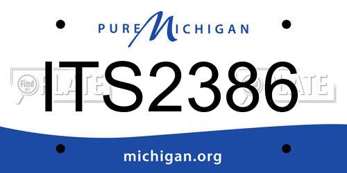 ITS2386 Michigan License Plate