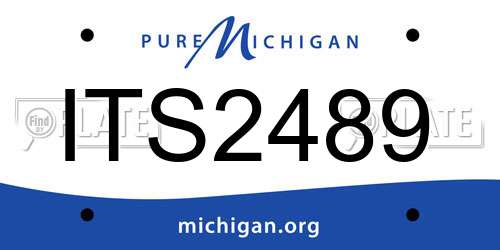 ITS2489 Michigan License Plate