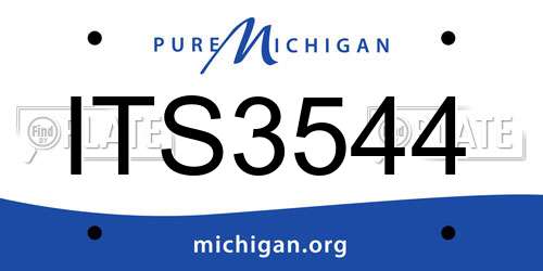 ITS3544 Michigan License Plate
