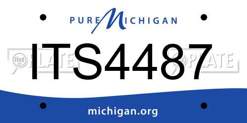 ITS4487 Michigan License Plate