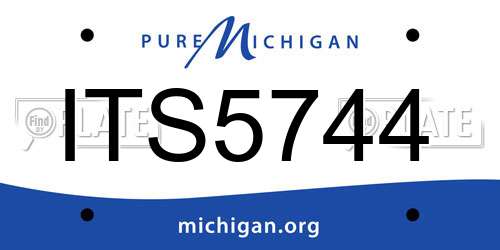 ITS5744 Michigan License Plate