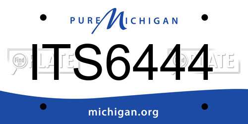 ITS6444 Michigan License Plate