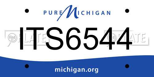 ITS6544 Michigan License Plate