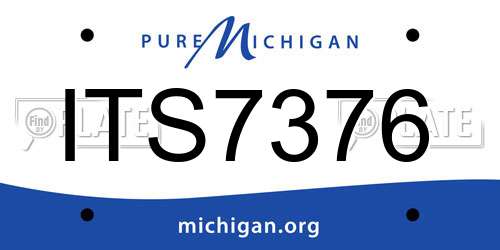 ITS7376 Michigan License Plate