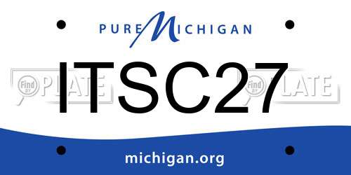 ITSC27 Michigan License Plate